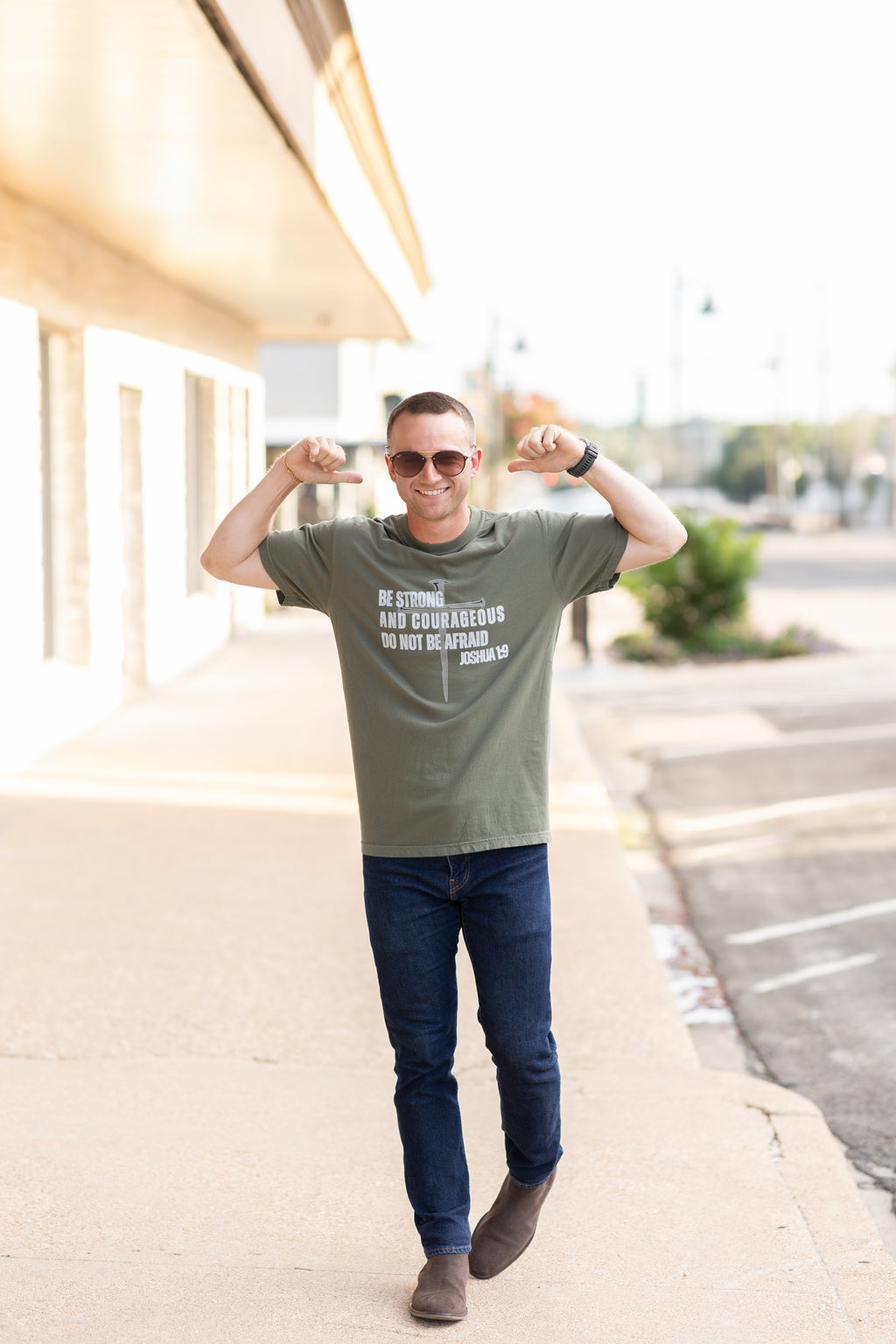 Be Strong and Courageous Tee